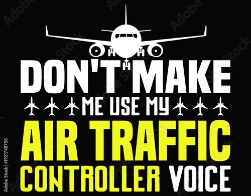 Best Helicopter Pilot Ever Air Traffic Controller - printable editable vector art file.