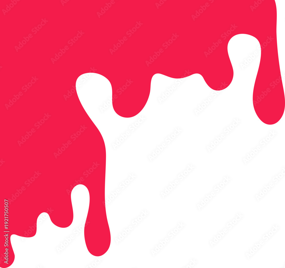 Obraz premium Red dripping paint vector graphic