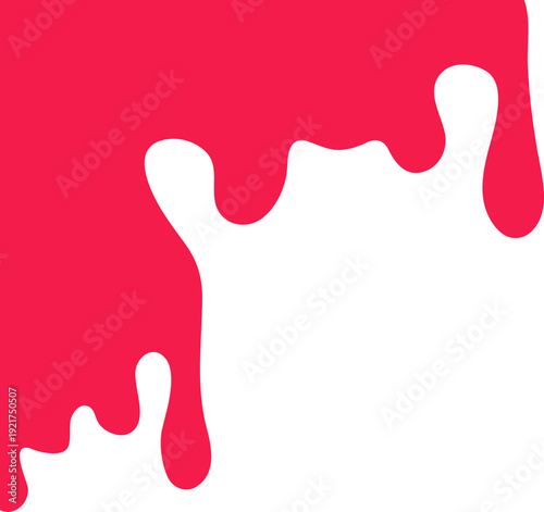 Red dripping paint vector graphic