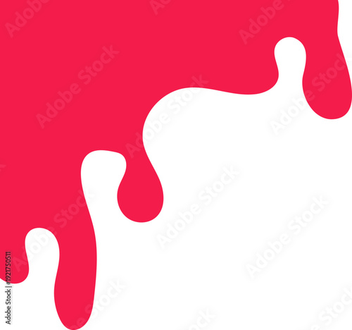 Dripping red paint vector graphic