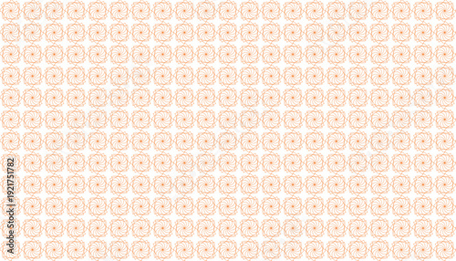 Seamless peach geometric tile pattern vector, editable minimalist repeating floral ornament for elegant wallpaper, textile and soft background design.