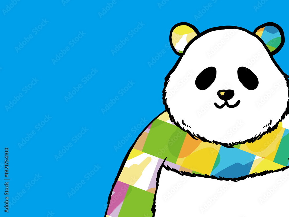 Fototapeta premium パンダ, クマ, 動物, manga, おもちゃ, ベクター, イラスト, 文科系, かわいい, 