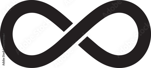 Infinity Logo Vector Abstract Loop Symbol Design.