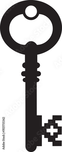 Key Symbol Vector Security Access Icon.