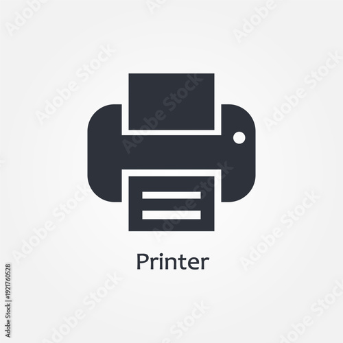 printer icon symbol illustration vector eps10 logo template design pattern seamless bright minimal design flat design realistic style simple design modern design
