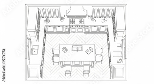 Office Floor Plan Architecture Design.