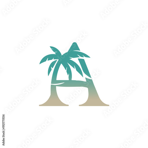 A creative vector logo design with "AD" letter.	