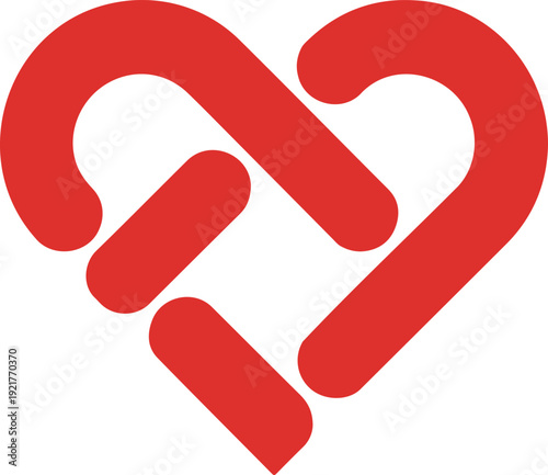 Nautical Rope Heart Vector Icon Decorative Love Frame