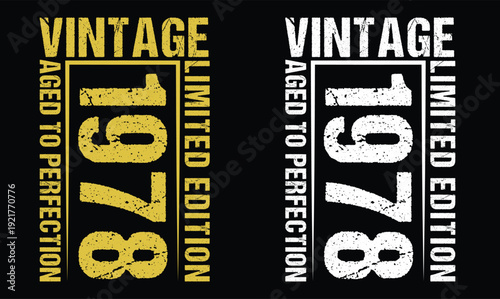 vintage 1978 t shirt design