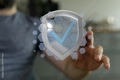 Concept of cybersecurity, d...
