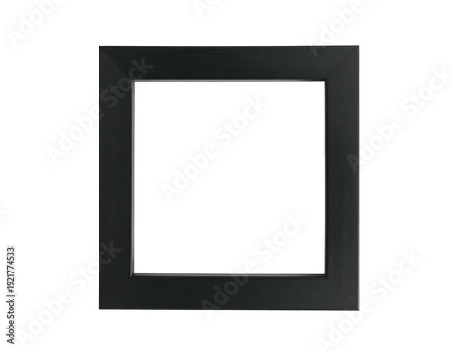 Black square frame with white background simple and elegant design.