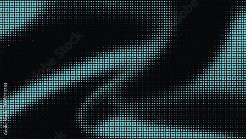 Abstract Halftone Wave Digital Background Futuristic Texture