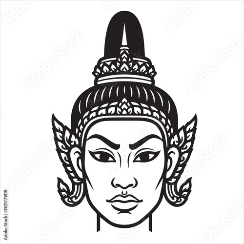 Ancient Warrior Portraits – A Collection of Black and White Vector Art Icons. Ancient warriors and historical heroines from various civilizations are illustrated in a black and white vector line art