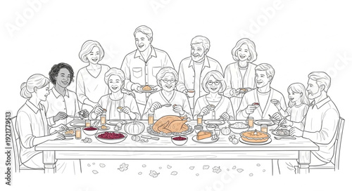 The Last Supper Scene Illustration.