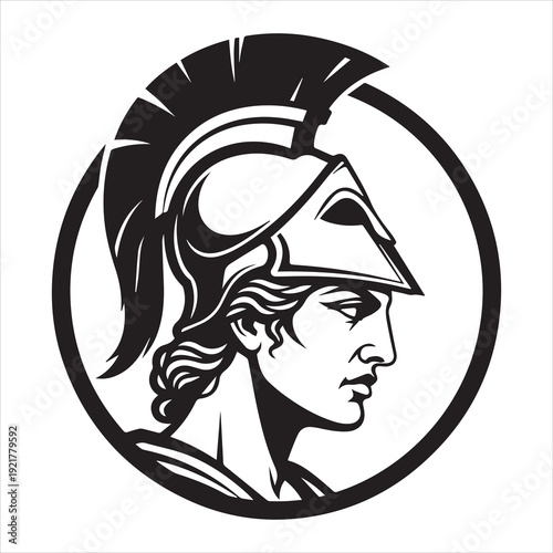 Ancient Warrior Portraits – A Collection of Black and White Vector Art Icons. Ancient warriors and historical heroines from various civilizations are illustrated in a black and white vector line art