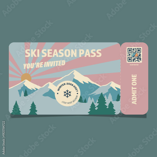 TICKET OF SKI SEASON