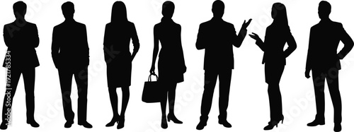 Business people silhouettes, professional diversity, corporate teamwork, leadership communication, office negotiation, partnership growth, business collaboration, strategy planning