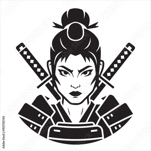 Ancient Warrior Portraits – A Collection of Black and White Vector Art Icons. Ancient warriors and historical heroines from various civilizations are illustrated in a black and white vector line art
