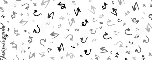 Hand drawn arrow vector icons set. sketch arrow design for business plan and education.