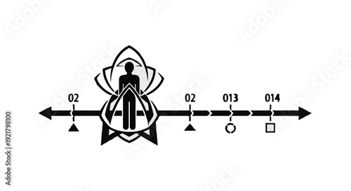 yoga meditation symbol lotus flower illustration