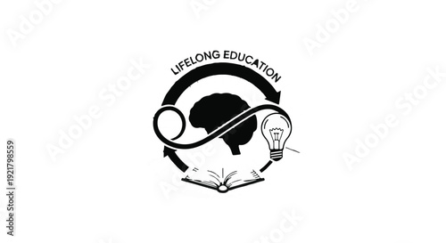 education logo lifelong learning symbol