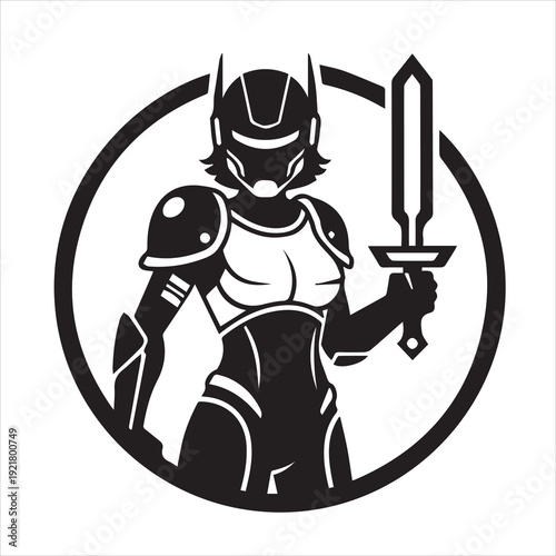 Ancient Warrior Portraits – A Collection of Black and White Vector Art Icons. Ancient warriors and historical heroines from various civilizations are illustrated in a black and white vector line art