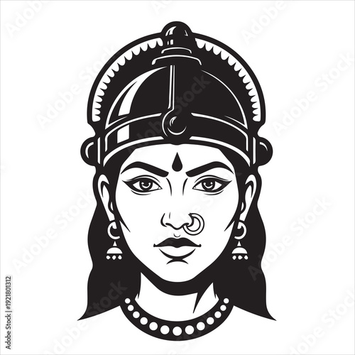 Ancient Warrior Portraits – A Black and White Vector Art Icons. Ancient warriors and historical heroines from various civilizations are illustrated in a black and white vector line art s
