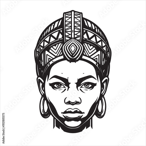 Ancient Warrior Portraits – A Black and White Vector Art Icons. Ancient warriors and historical heroines from various civilizations are illustrated in a black and white vector line art s
