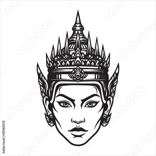 Ancient Warrior Portraits – A Black and White Vector Art Icons. Ancient warriors and historical heroines from various civilizations are illustrated in a black and white vector line art s