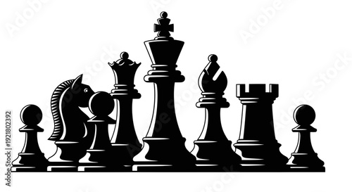 Strategic chess pieces arranged on a board showcasing a critical moment in a competitive game environment