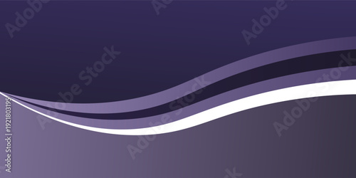 Abstract Purple Wave Background With Smooth Curves and Modern Graphic Design Elements