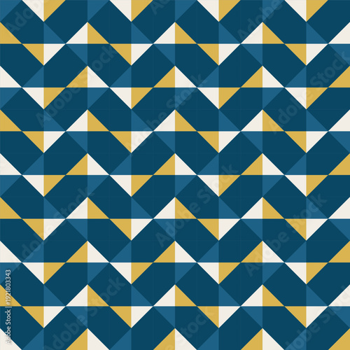 Wallpaper Mural Geometric precision aesthetic, color block tessellation modern seamless vector patterns Torontodigital.ca