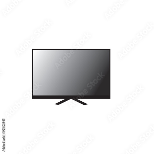 lcd tv monitor isolated on a white background