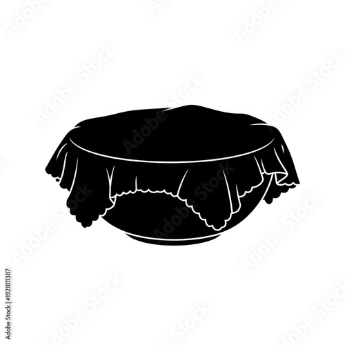 Beeswax Wrap Covering Bowl Silhouette for Sustainable Kitchen Concepts