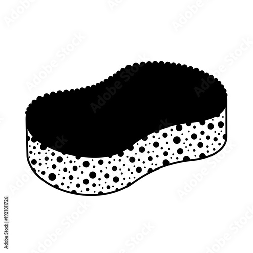 Porous Car Wash Sponge Silhouette for Auto Body Cleaning Concepts