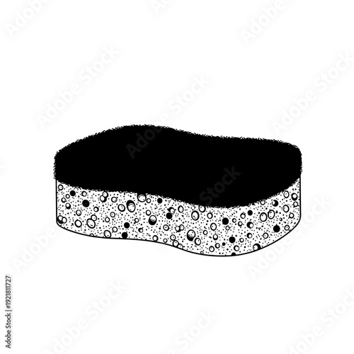 Porous Car Wash Sponge Silhouette for Auto Body Cleaning Concepts