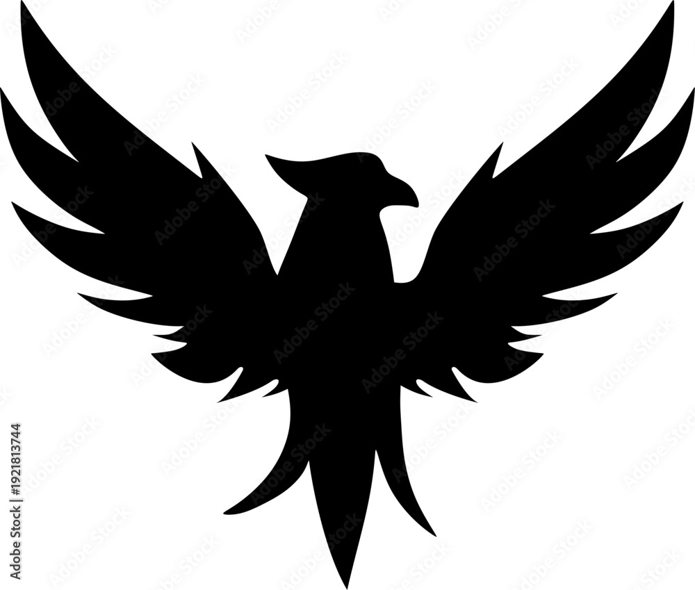 Obraz premium Phoenix Bird Silhouette 
