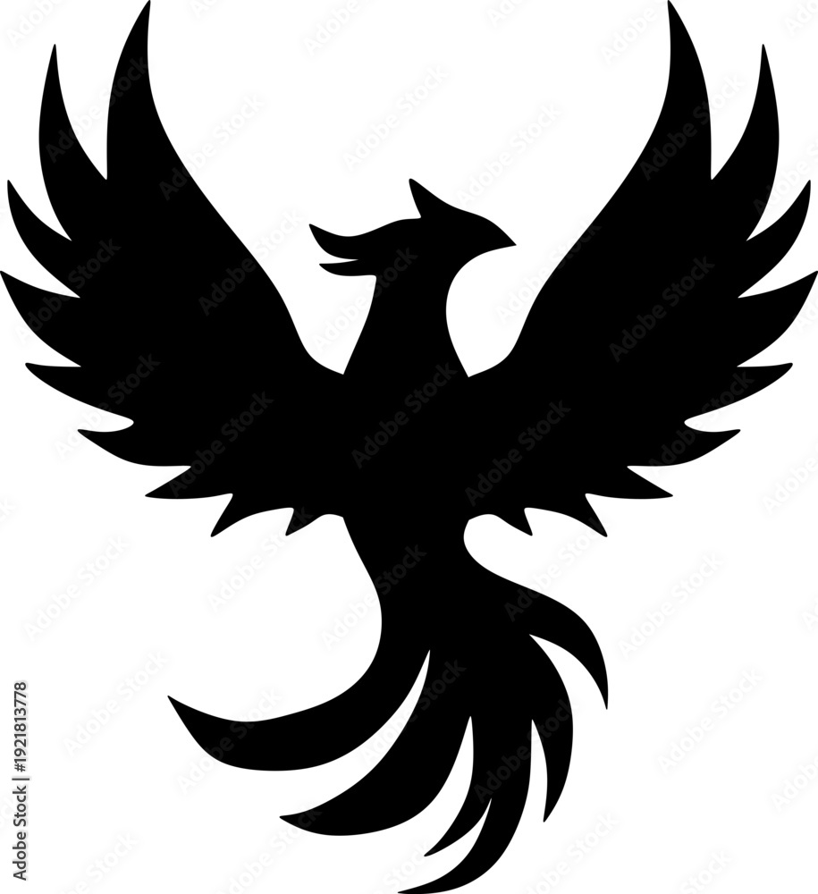 Obraz premium Phoenix Bird Silhouette