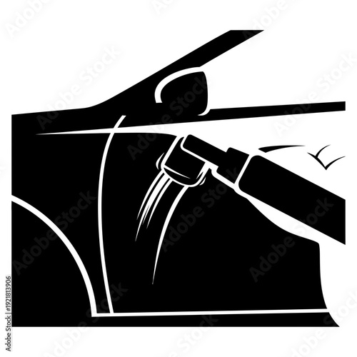 Scratch Removal Paint Repair Silhouette for Auto Body Detailing and Restoration