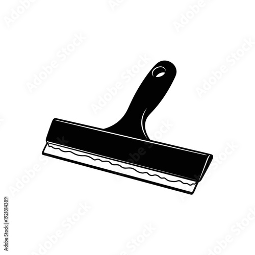 Window Squeegee Water Blade Silhouette for Glass Cleaning and Drying Equipment