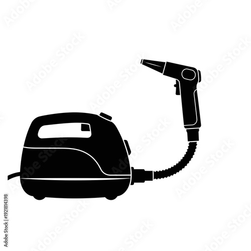 Steam Cleaner Handheld Nozzle Silhouette for Interior Detailing and Sanitization