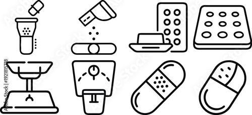 Set of  outline icons related to sleep. Linear icon collection. Editable stroke. Vector illustration, 
