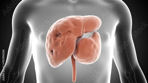 3D render of human internal structure, emphasizing thymus anatomy