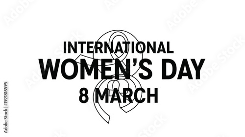 International Womens Day 8 March Celebration Graphic.