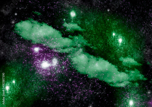 galaxy in a free space.