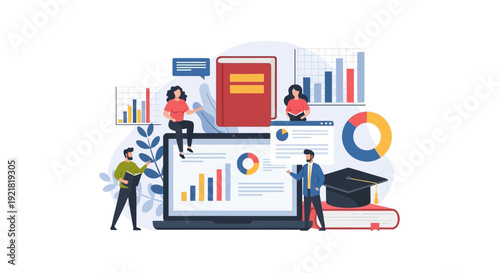 E-learning Platform and Data Analysis Strategy: Digital Education Team Collaboration, Academic Research, Online University Coursework, and Business Analytics.