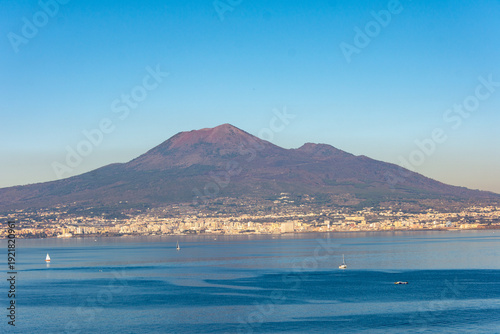 Mouth of the Vesuvius volcano Italy