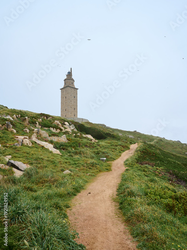 A Coruña on a cloudy day