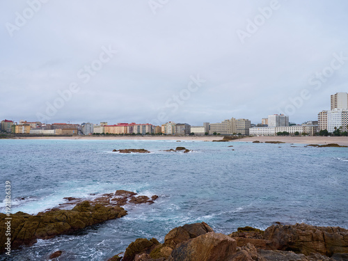A Coruña on a cloudy day