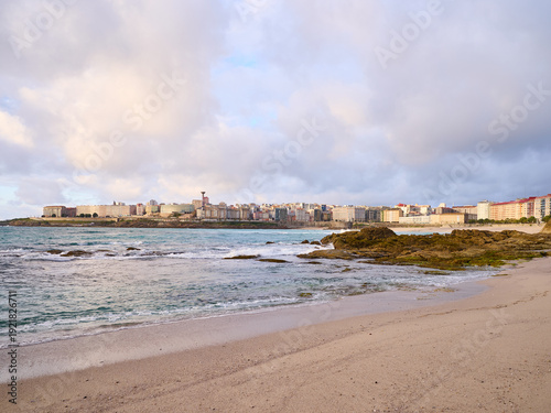 A Coruña on a cloudy day